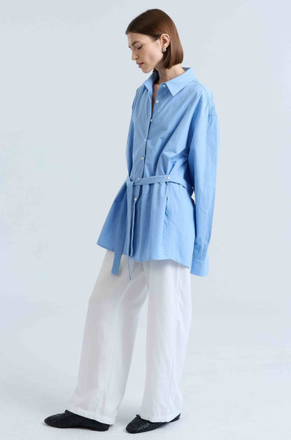 Shirt With Tie Belt